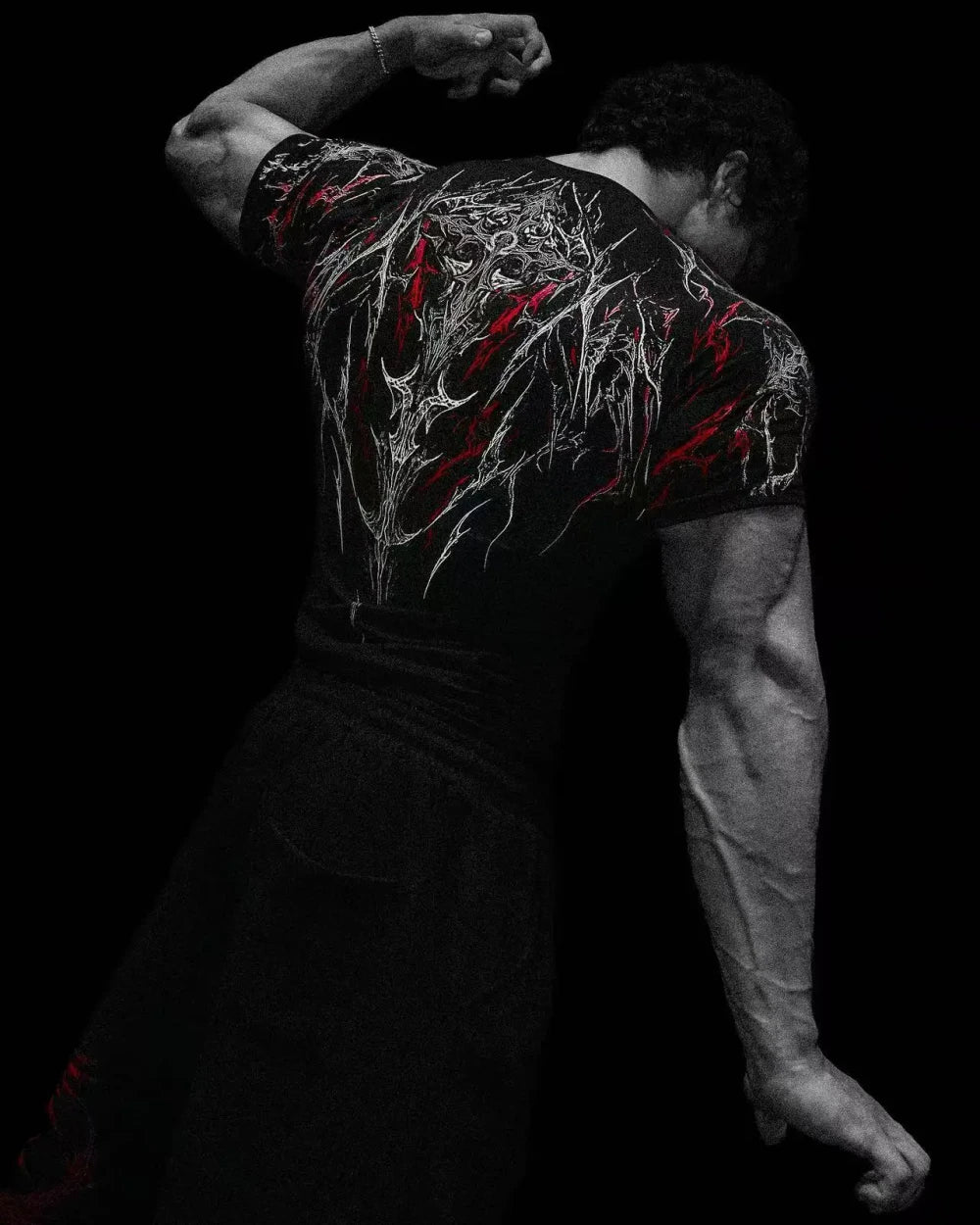 Gothic Lightning Compression Tee
