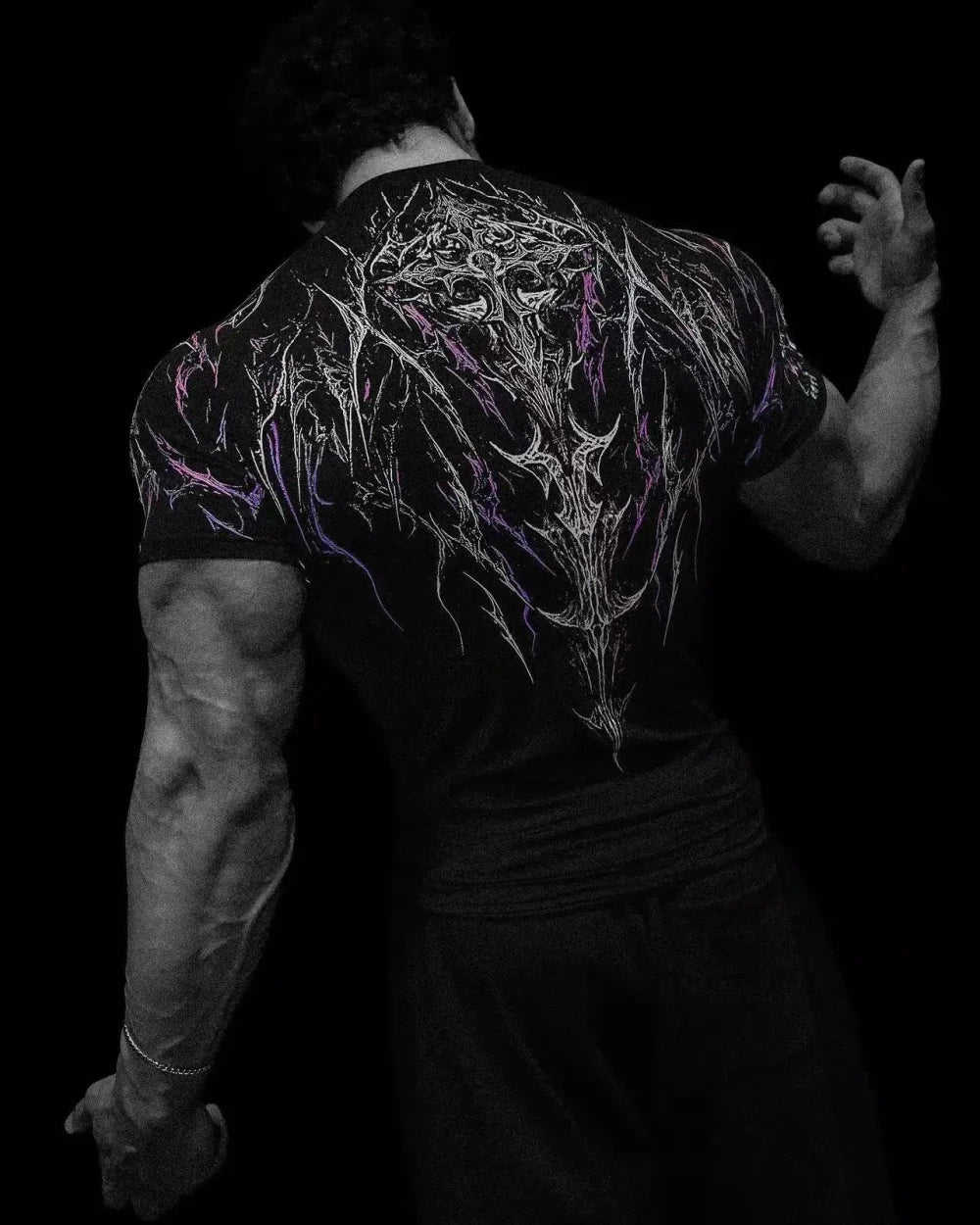 Gothic Lightning Compression Tee