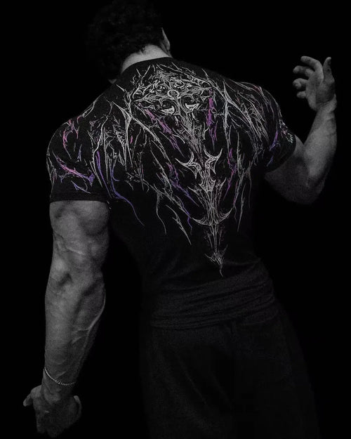 Gothic Lightning Compression Tee