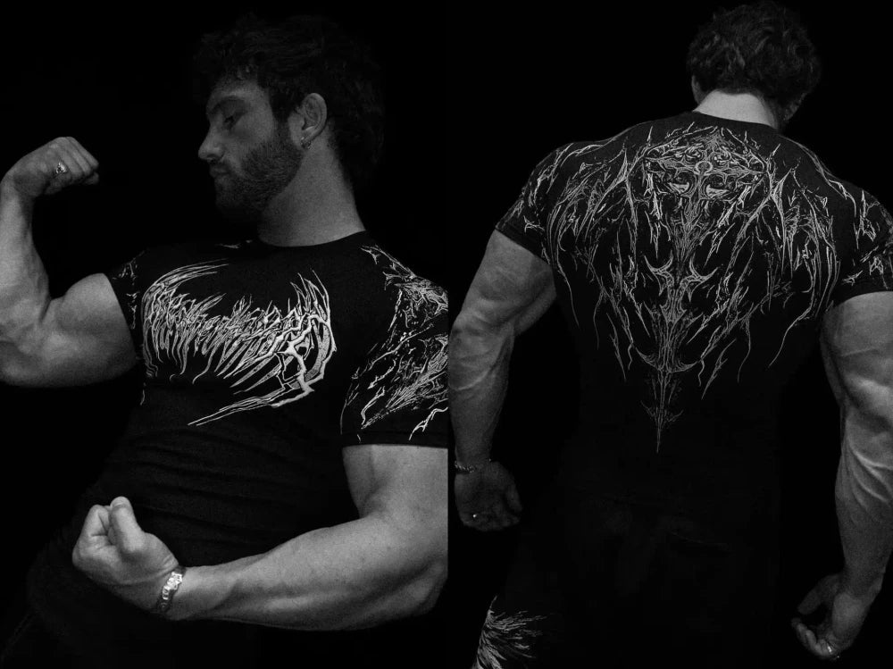 Gothic Lightning Compression Tee