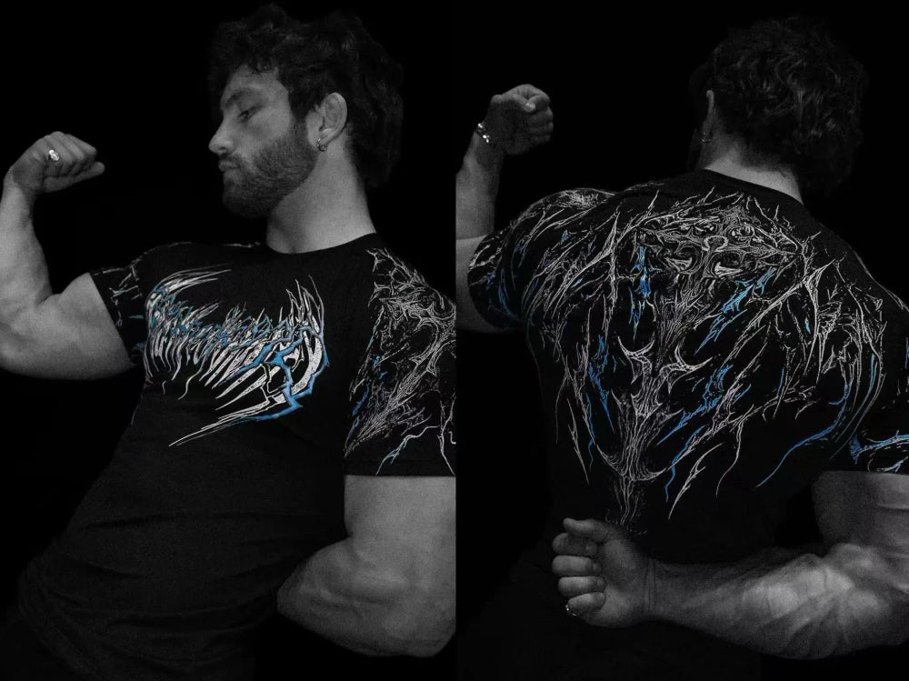 Gothic Lightning Compression Tee